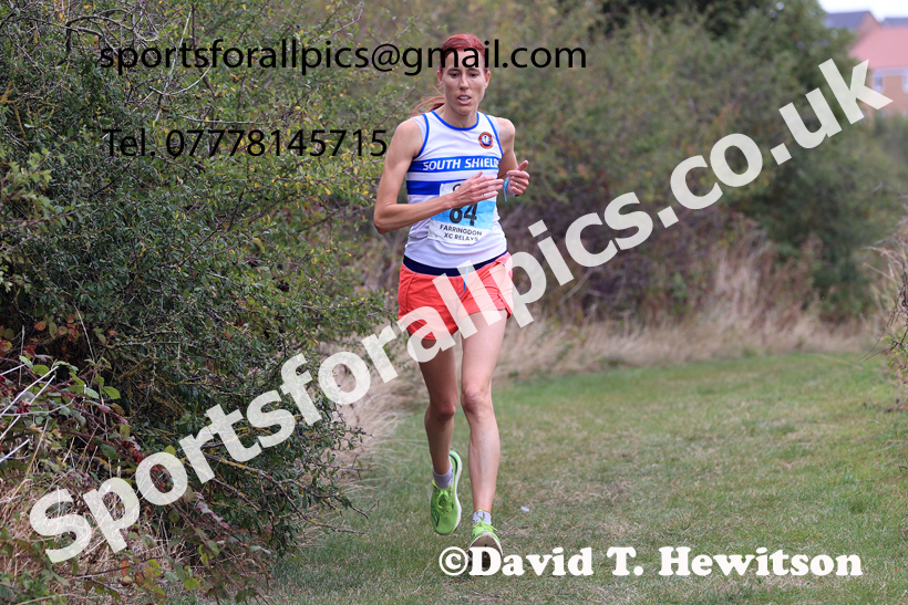 SSenior Womens Relay, 2025 Farringdon Cross Country Relays, Sunderland. Photo: David T. Hewitson/Sports for All Pics